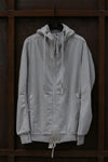 BORIS BIDJAN SABERI Hooded Jacket ZP4.1 TO00002+F0406C Light Gray